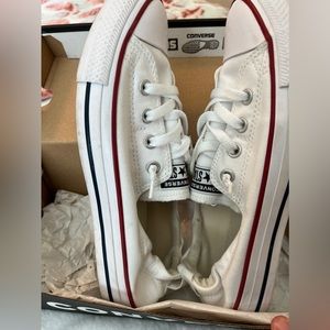 Converse Shoreline Sneakers - white canvas